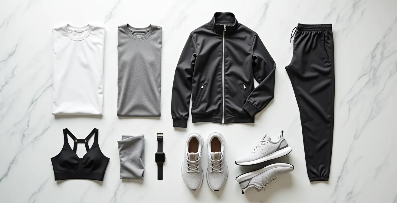 Minimalistische Kapselgarderobe mit 7 vielseitigen Athleisure-Pieces