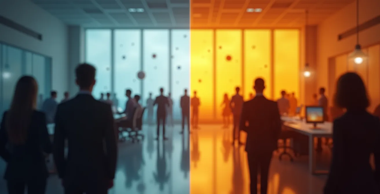 Kontrastdarstellung von formeller Schweizer Bürokultur und leidenschaftlicher Gaming-Kultur