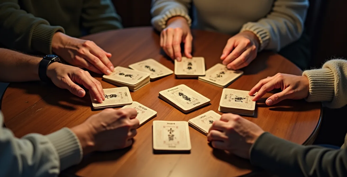 Schweizer Jassrunde als Beispiel für aktive gemeinsame Aufmerksamkeit