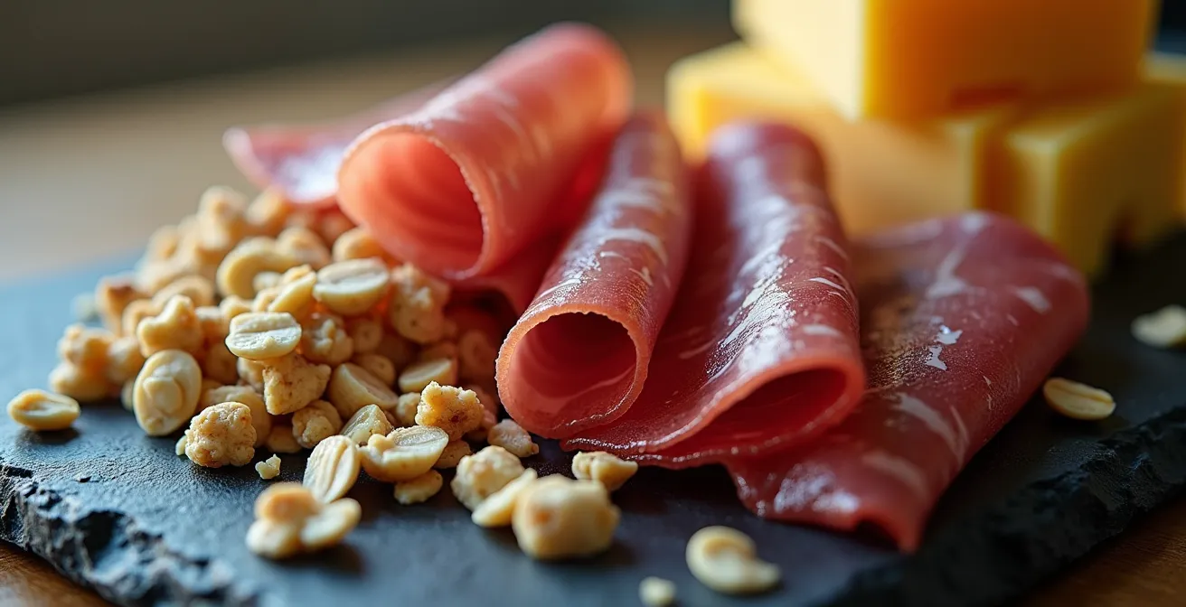 Traditioneller Schweizer Znüni neu interpretiert mit proteinreichen Lebensmitteln für optimales Training