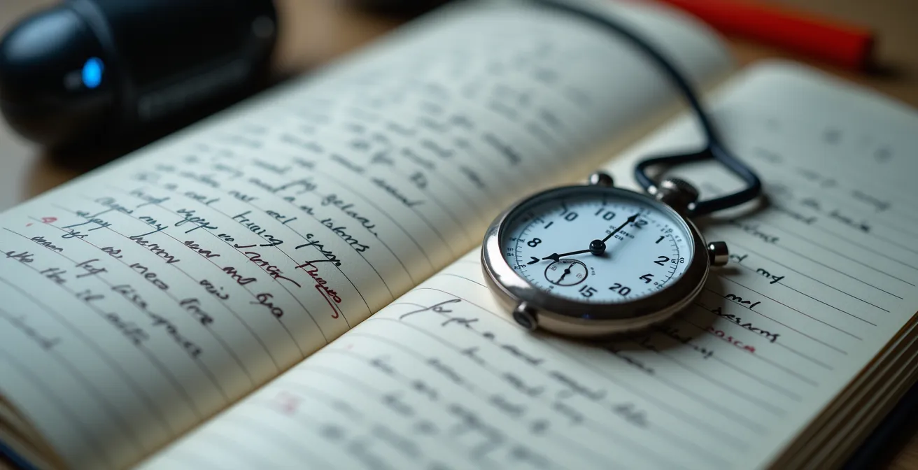 Detailliertes Trainingstagebuch mit messbaren Fortschritten